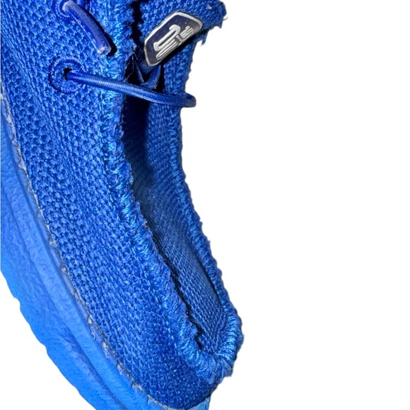 HEY DUDE Wally youth funk mono canvas shoes boys slip on loafers size 2 - Picture 7 of 15